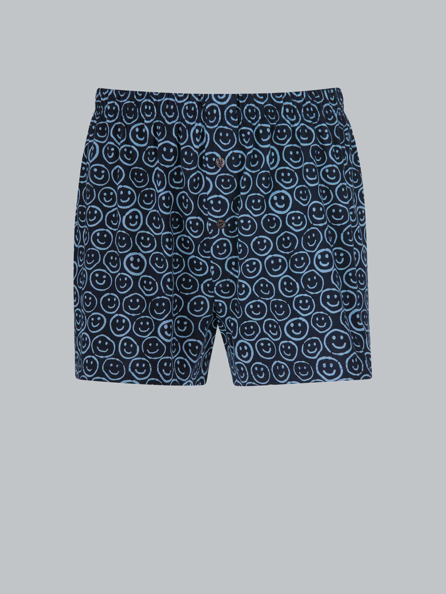 Boxer-Shorts mit freundlichem Smiley-Muster Navy