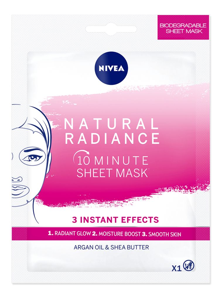 Nivea Natural Radiance Sheet Mask - 1 stk.