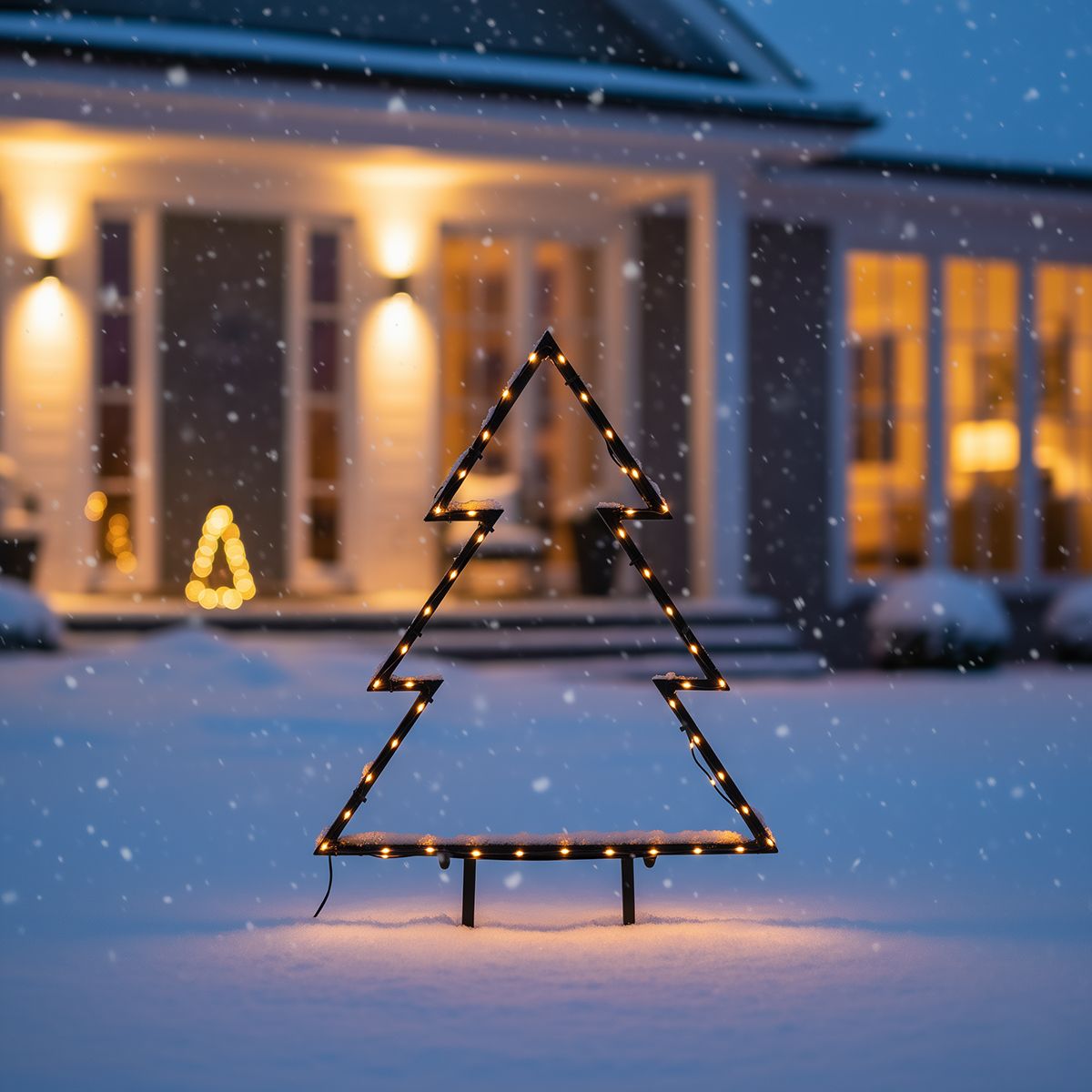 Kerst prikspot boom zwart 54cm incl. LED IP44 - Kas