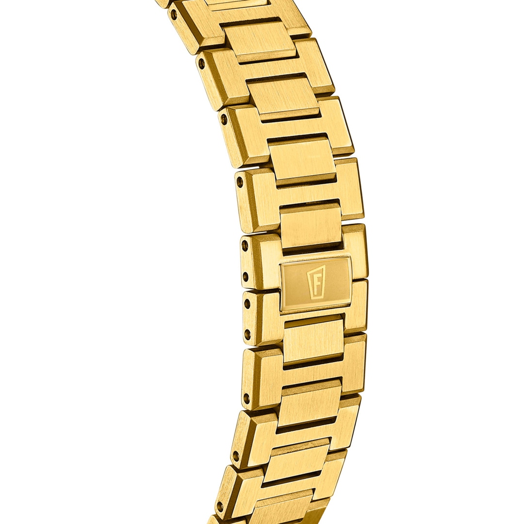 Festina Swiss Rivé Date 40mm Goldig / Silbrig