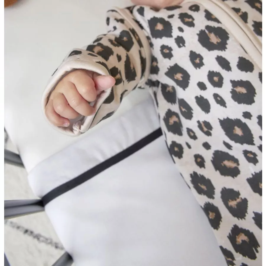 Meyco Winterschlafsack Abnehmbare Ärmel Leopard Sand Melange