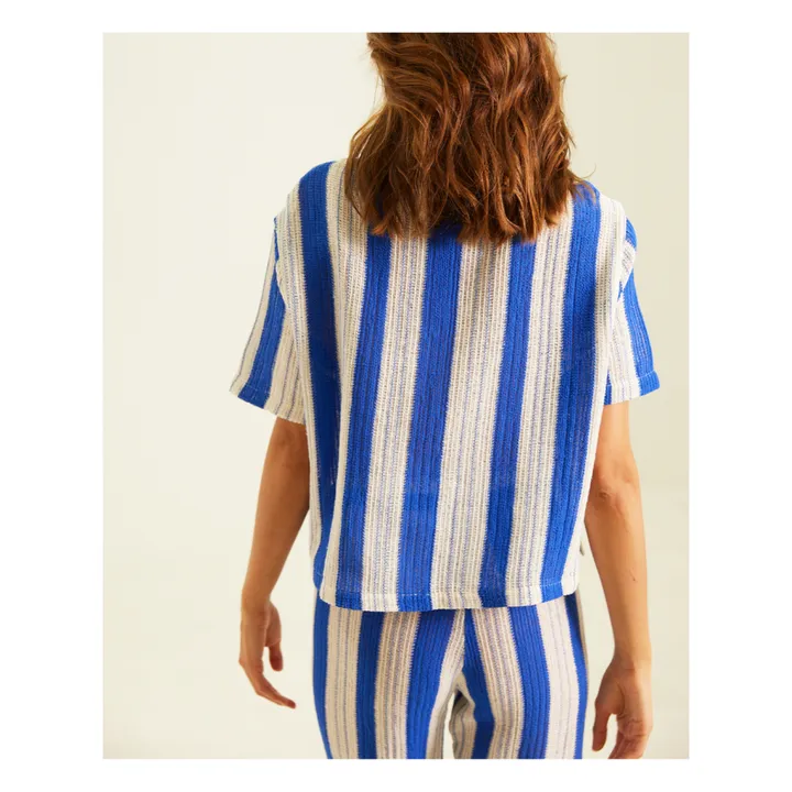 Sacrécoeur Chemise Freddie Maille Rayures | Bleu