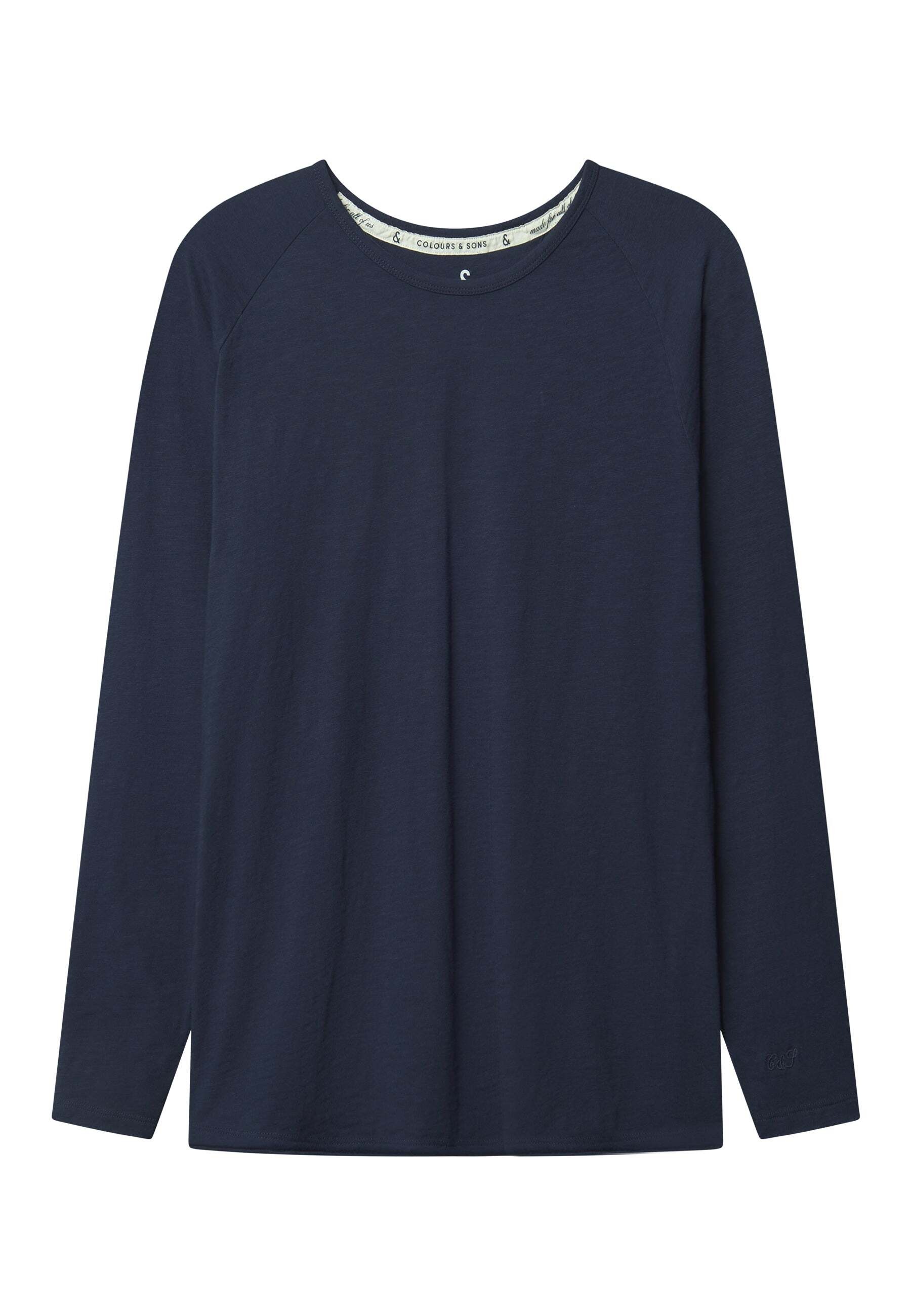 colours & sons Langarmshirt »colours & sons Langarmshirts Longsleeve - Slub«