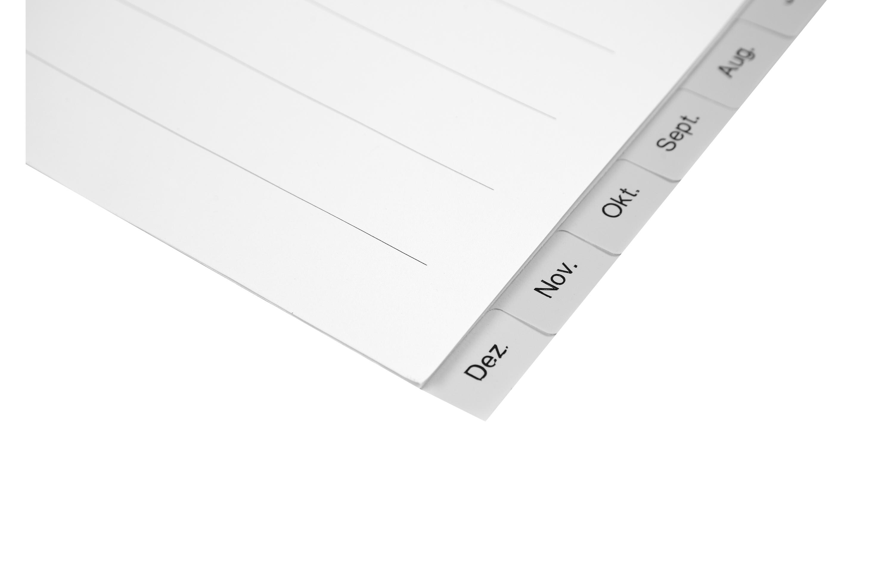 Register A4 Januar-DezemberRegister im Vollformat