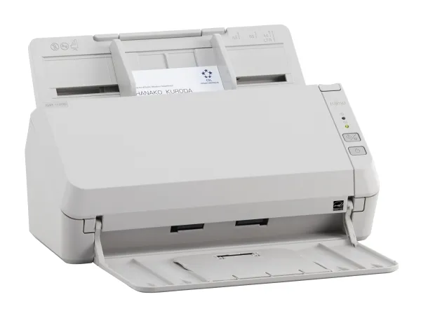Ricoh SP-1120N - Dokumentscanner - Dual CIS - Duplex - 216 x 355.6 mm - 600 dpi x 600 dpi - op til 20 ppm (mono) / op til 20 ppm (farve) - ADF (50 ark) - op til 3000 scanninger pr. dag - Gigabit LAN, USB 3.2 Gen 1x1