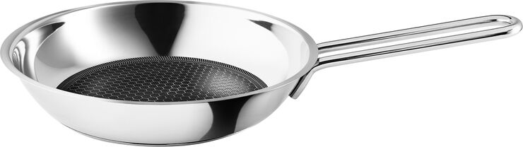 Eva Trio Stainless Steel Stegepande 20 cm Mosaic keramisk Slip-Let® b Polished steel