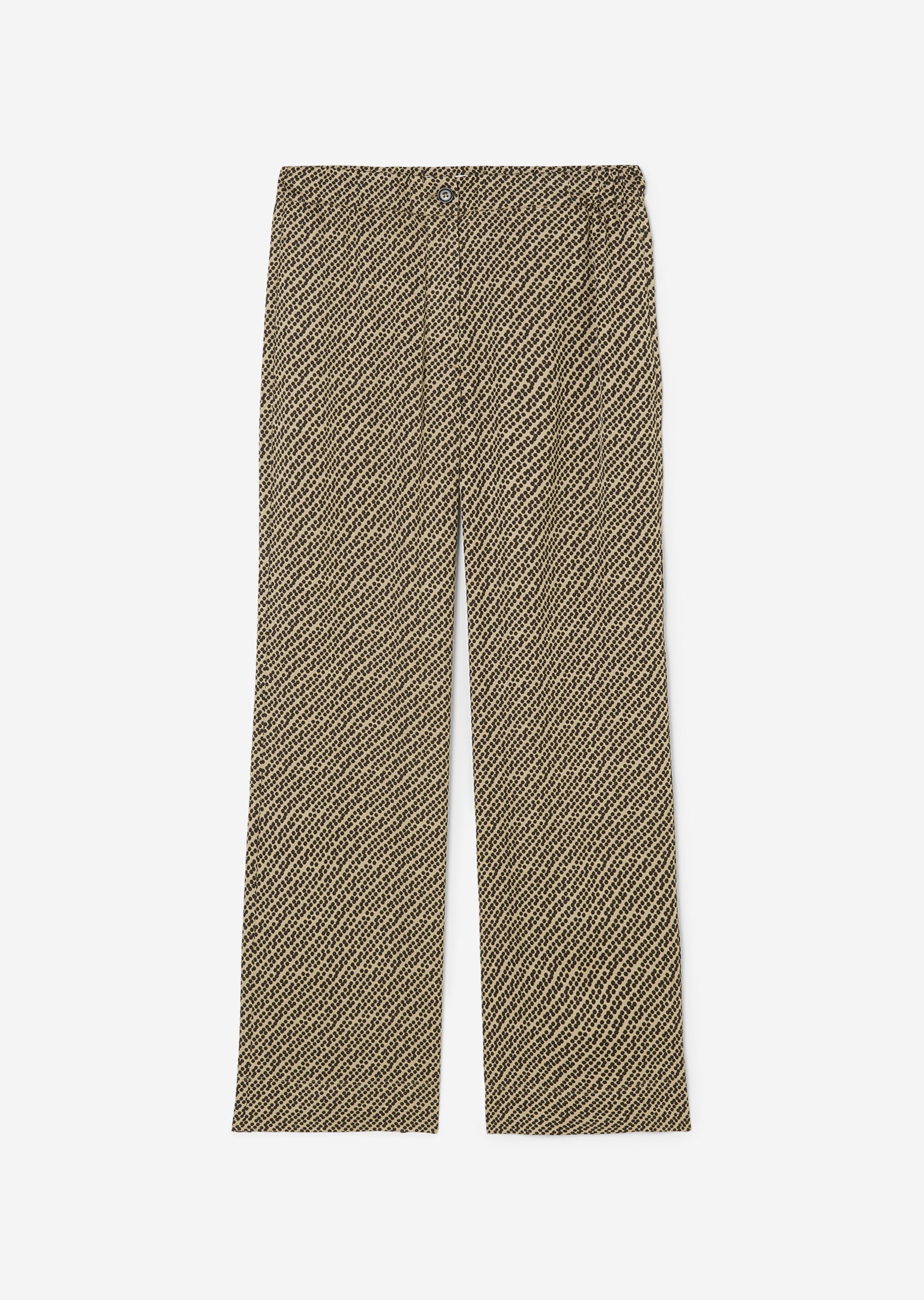 Fließende Wide Leg Pantsaus Viskose-Twill