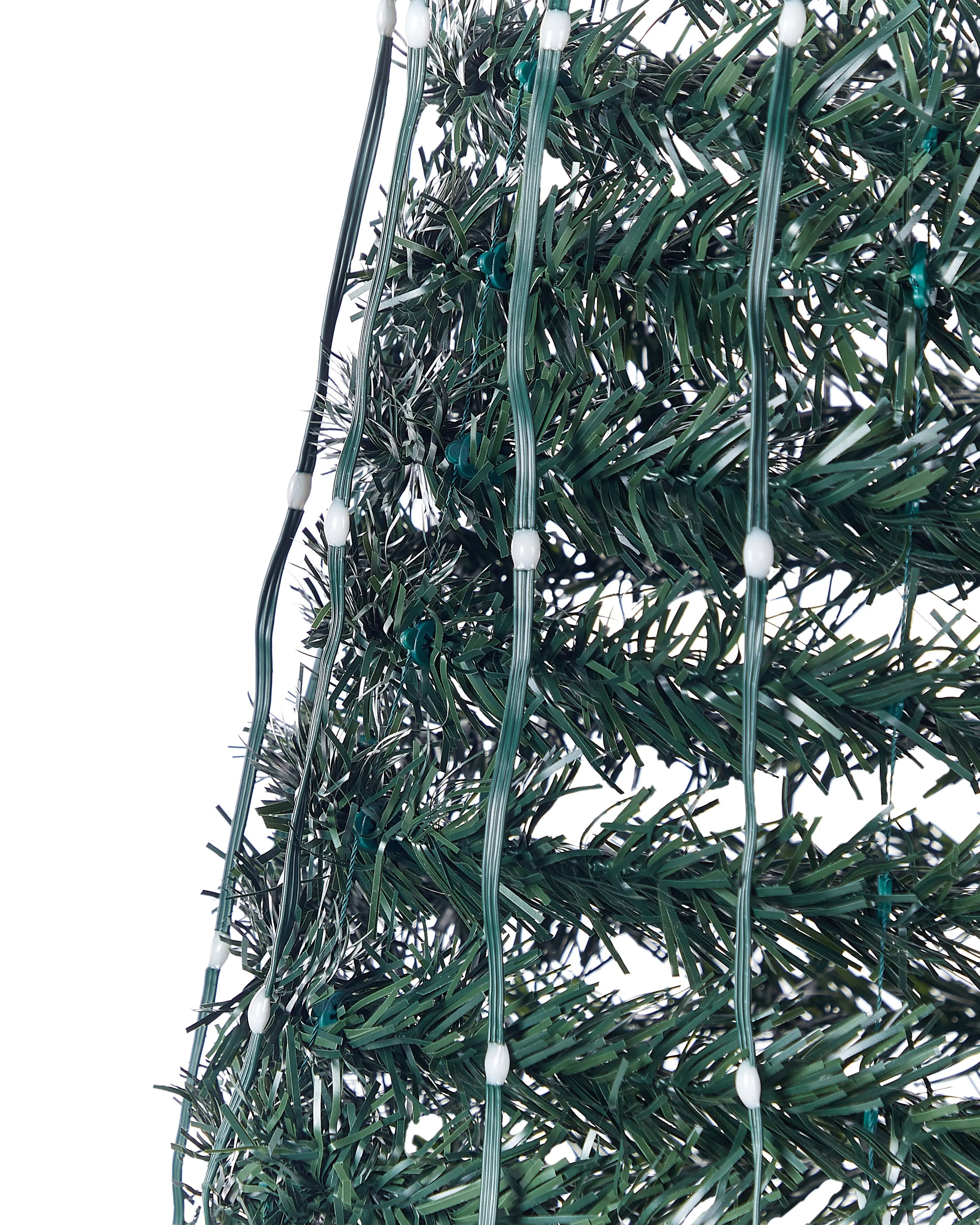 Vloer kerstversiering slimme LED met app SAARLOQ Kerstboom 188 cm Groen