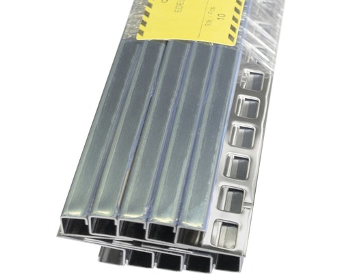 Eindprofiel voor commerciële tegelafwerking Squareline 9 mm roestvrij staal 300 cm 10-pack