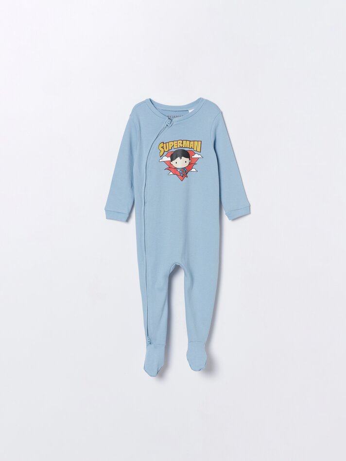 Pijama estampado do Superman da DC - Azul Claro