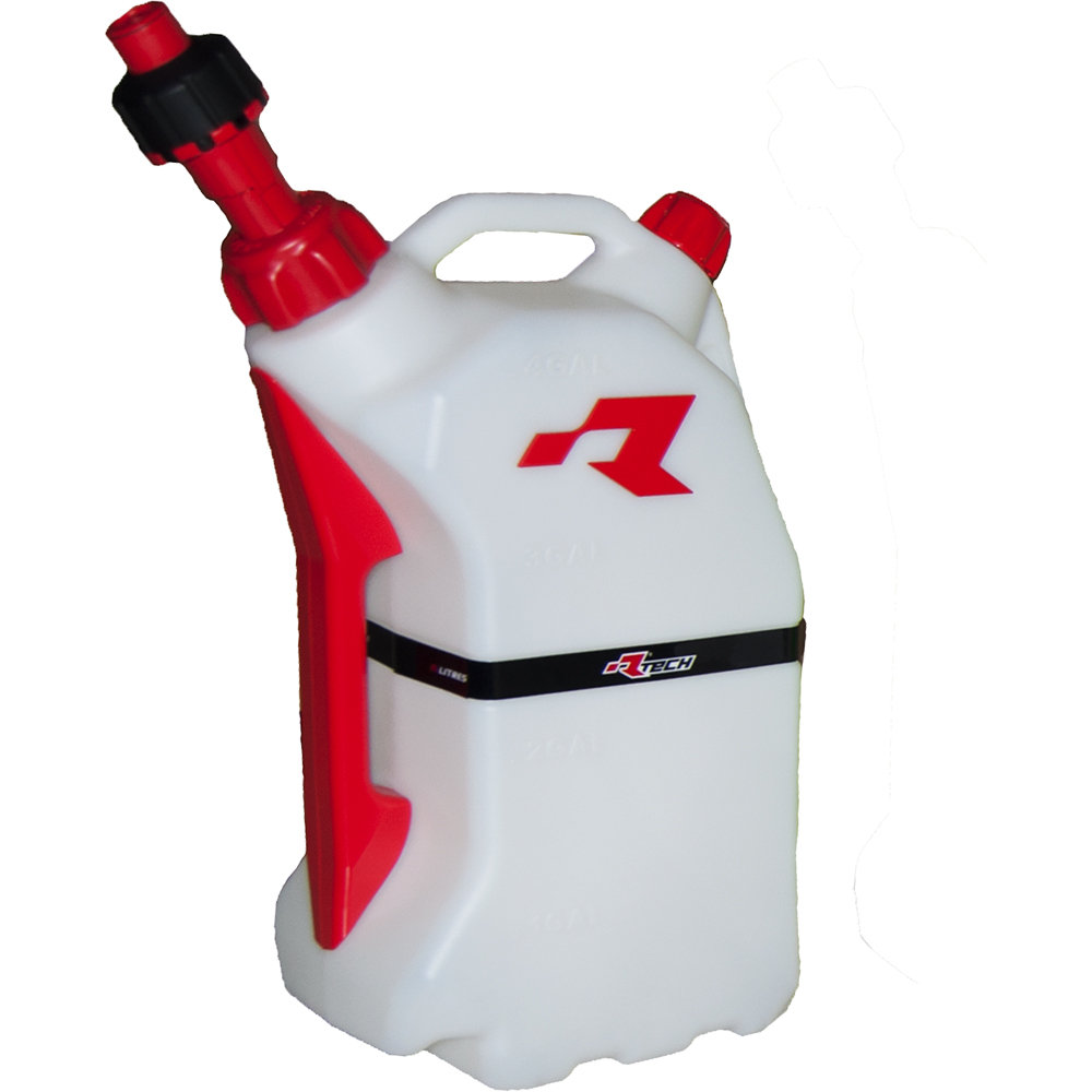 RTECHMX - Bidon d'essence 15L avec système de remplissage rapide Rouge