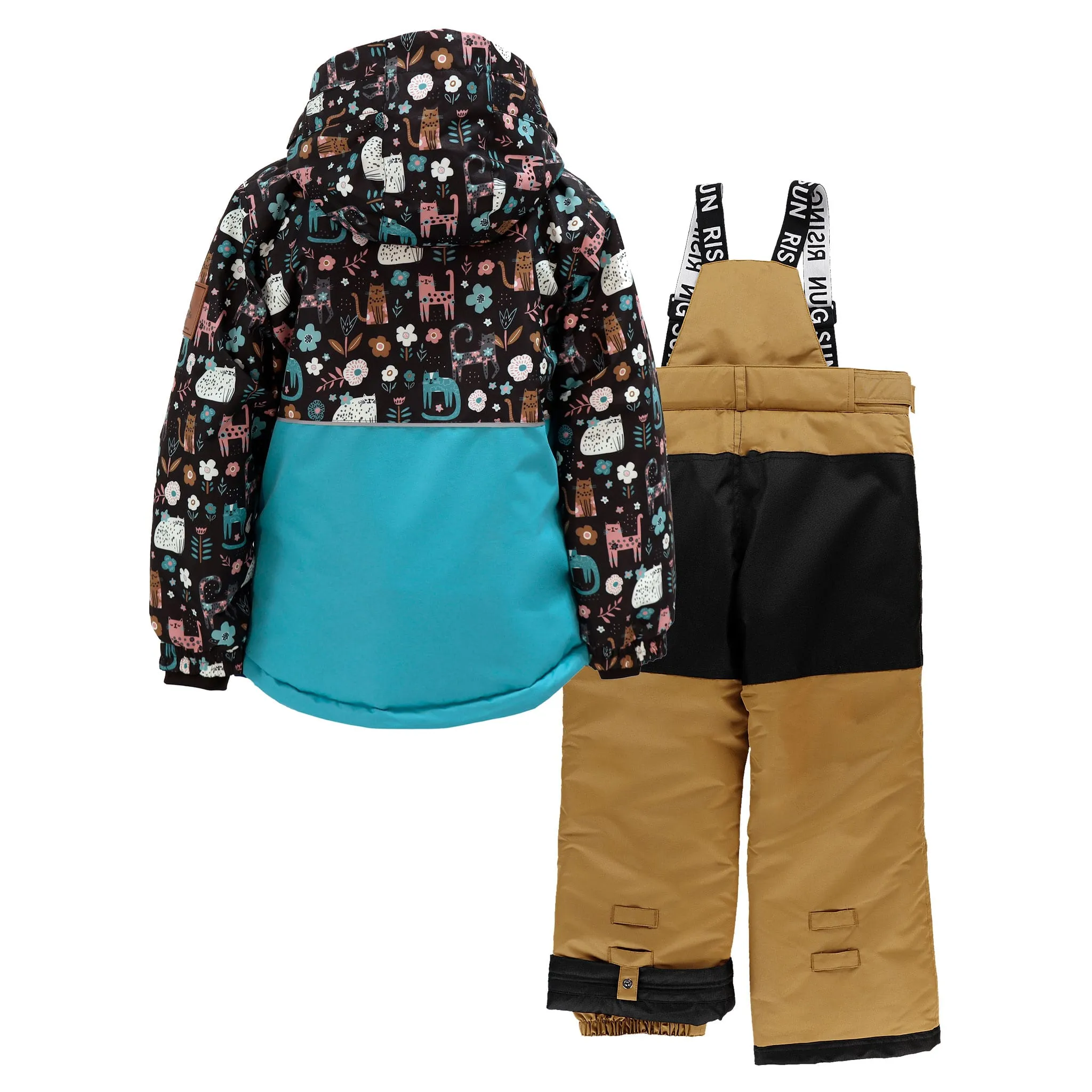 Rising Sun Habit de Neige Imprimé Chat 4-14ans