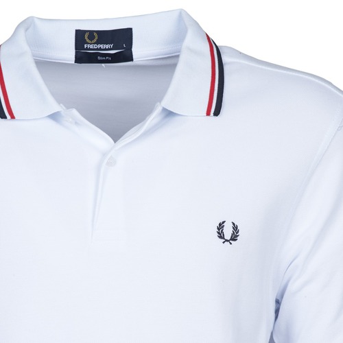 Fred Perry - THE FRED PERRY SHIRT - Blanc / Rouge
