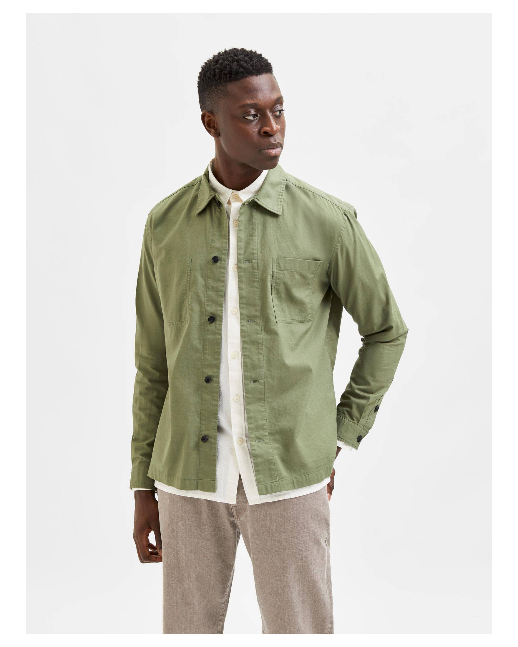 Selected Homme| Herren Hemdjacke SLHLooseluka Overshirt