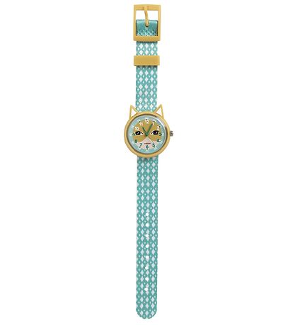 Djeco Armbanduhr - Minzgrün m. Katze