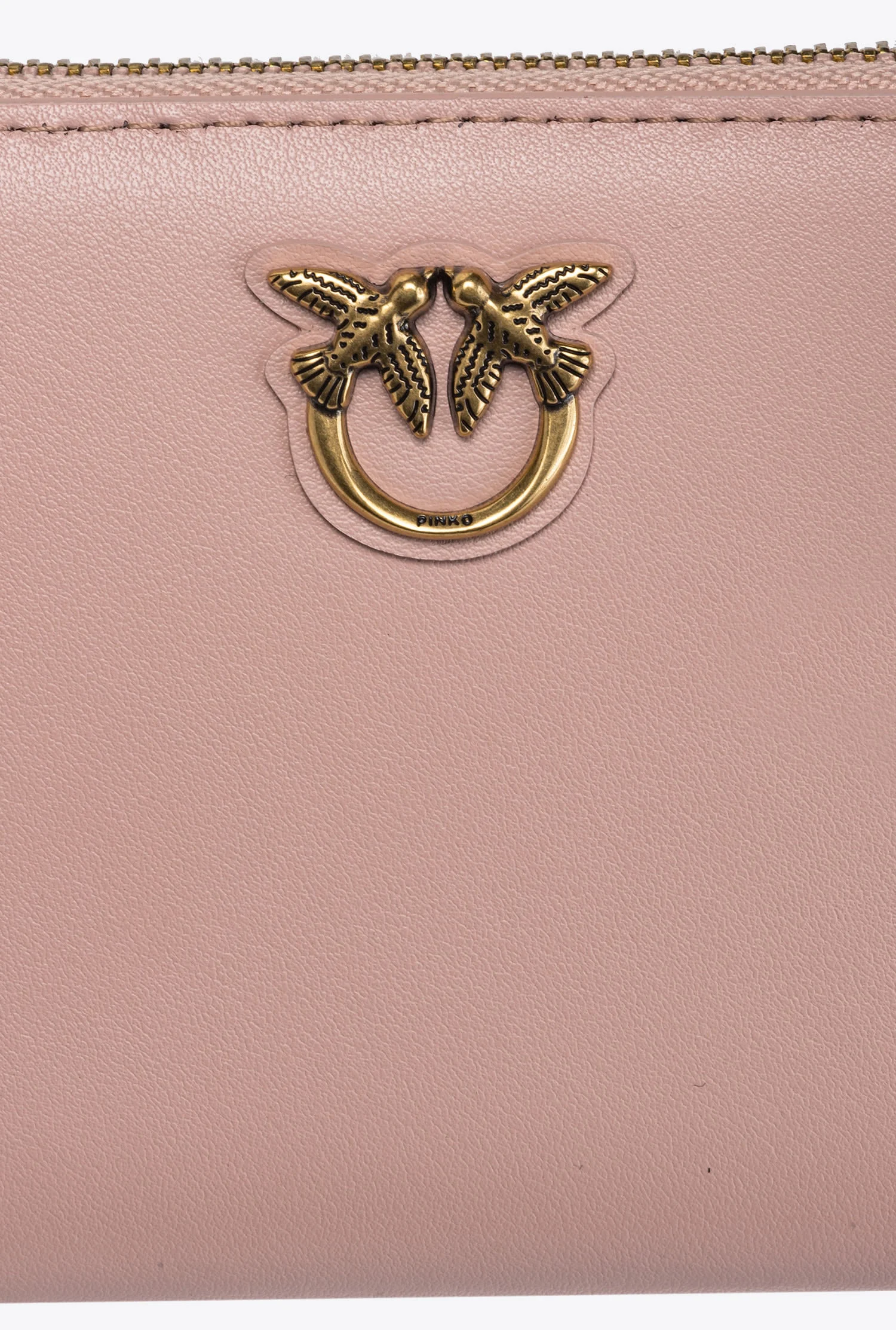 CARRÉ - Portefeuille carré à contour zippé | Rose