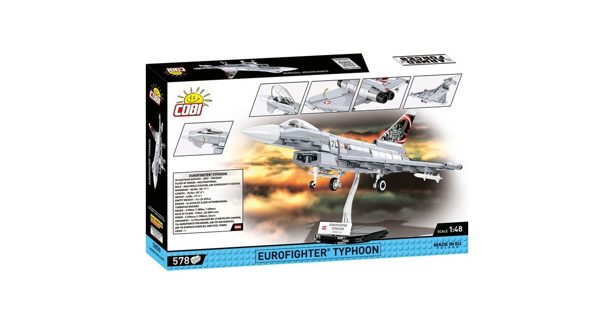 COBIArmed Forces - Eurofighter Typhoon Constructiespeelgoed  (Schaal 1:48)
