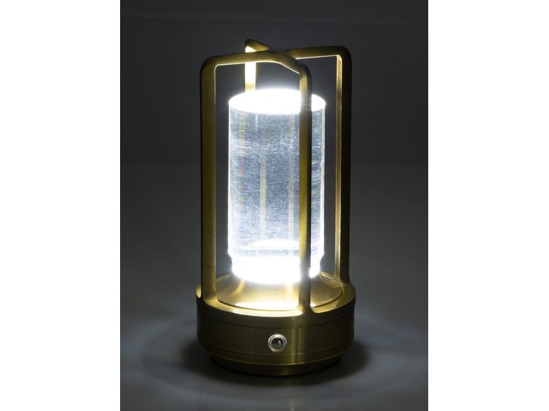 COCON USB-Tischleuchte Laterne, Gold Portable LED-Leuchte