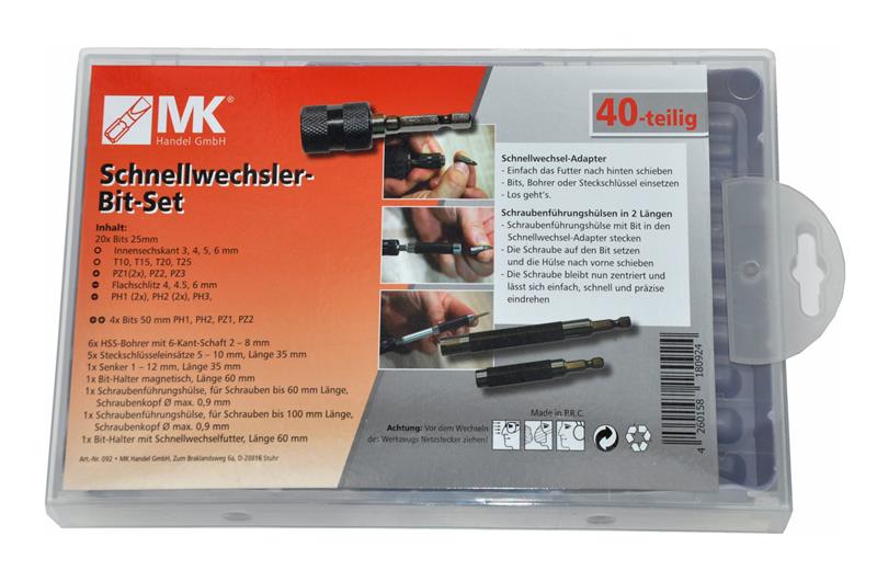MK Handel Schnellwechsler-Bitset40-teilig