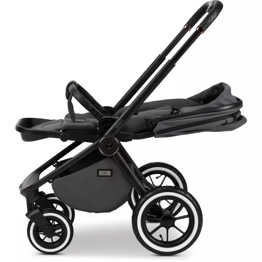 MOON Kombikinderwagen Resea Edition+ anthrazitblack matt