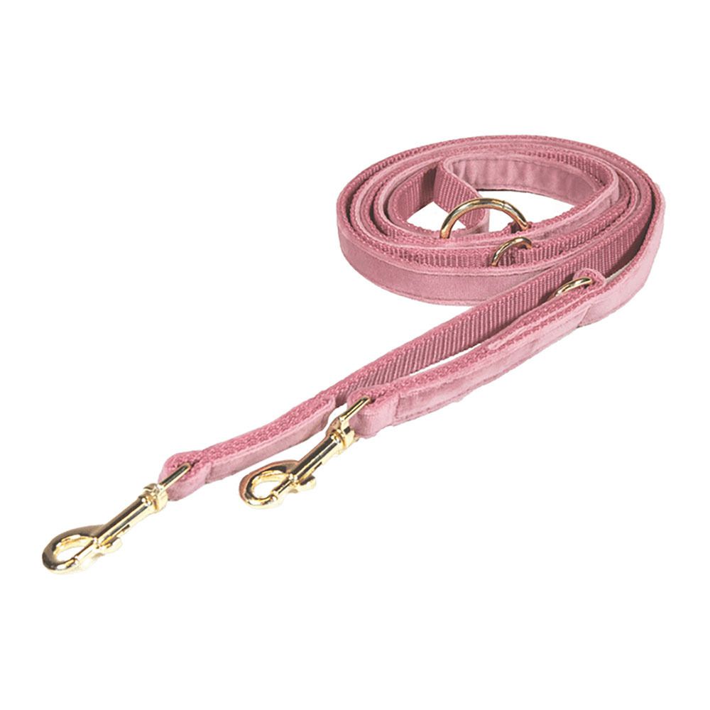 Kentucky VELVET - Laisse pour chien old rose