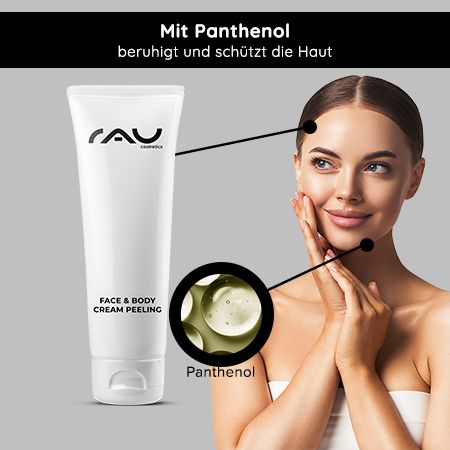RAU Cosmetics Face & Body Cream Peeling mechanische Tiefenreinigung  für Körper & Gesicht
