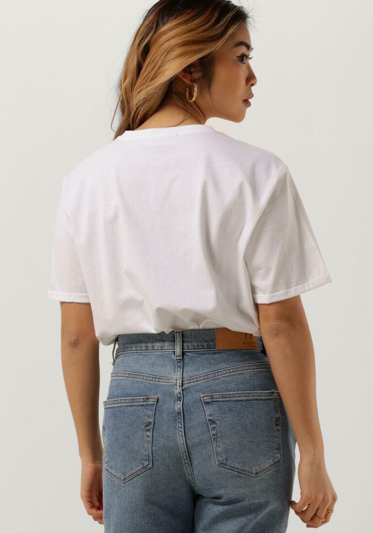 MSCH COPENHAGEN witte msch copenhagen t-shirt terina organic small logo tee