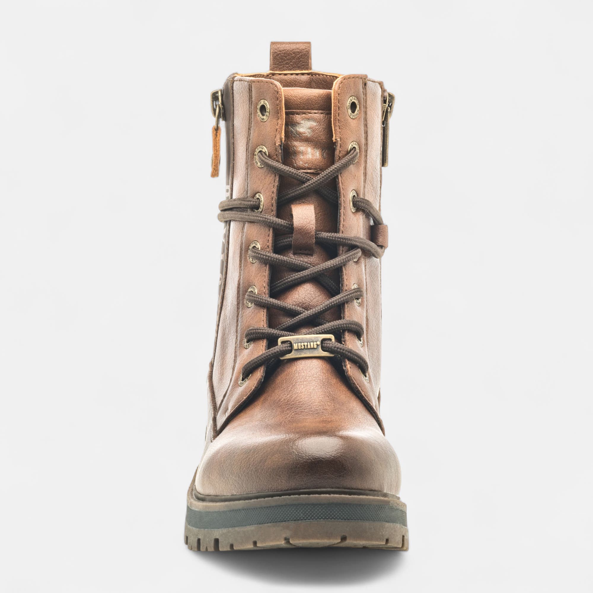 Bottines à lacets Femme marron