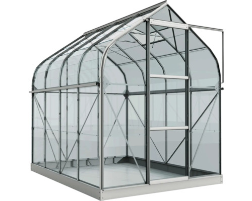 Vitavia Orion 5000 kas, enkelvoudig veiligheidsglas 3 mm, 202x257 cm, aluminium