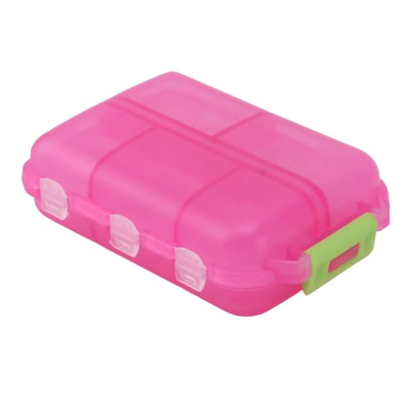 Kompakt Reisepilleboks / Medisinorganisator - Pink