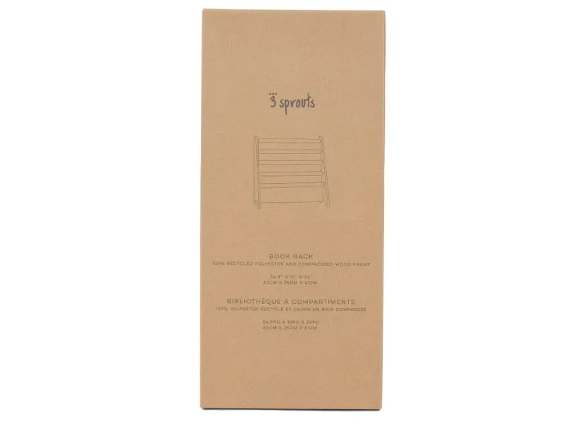 3 Sprouts Bogreol, Terrazzo/Ler