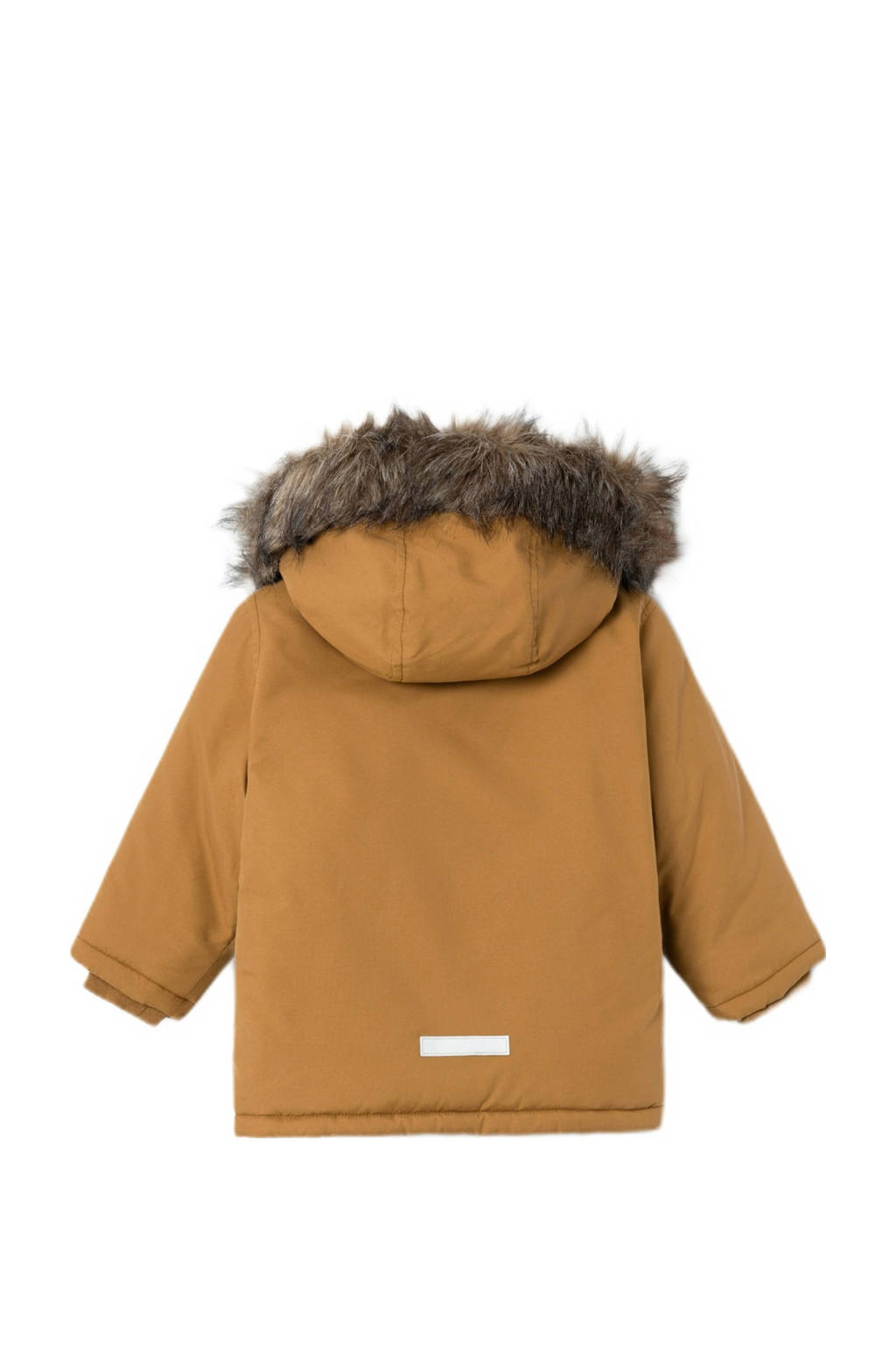 NAME IT gewatteerde winterjas NMMMASTER geelbruin