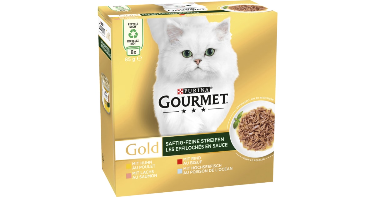 PURINA Gourmet Gold Succulent Mixed 8x 85 gr