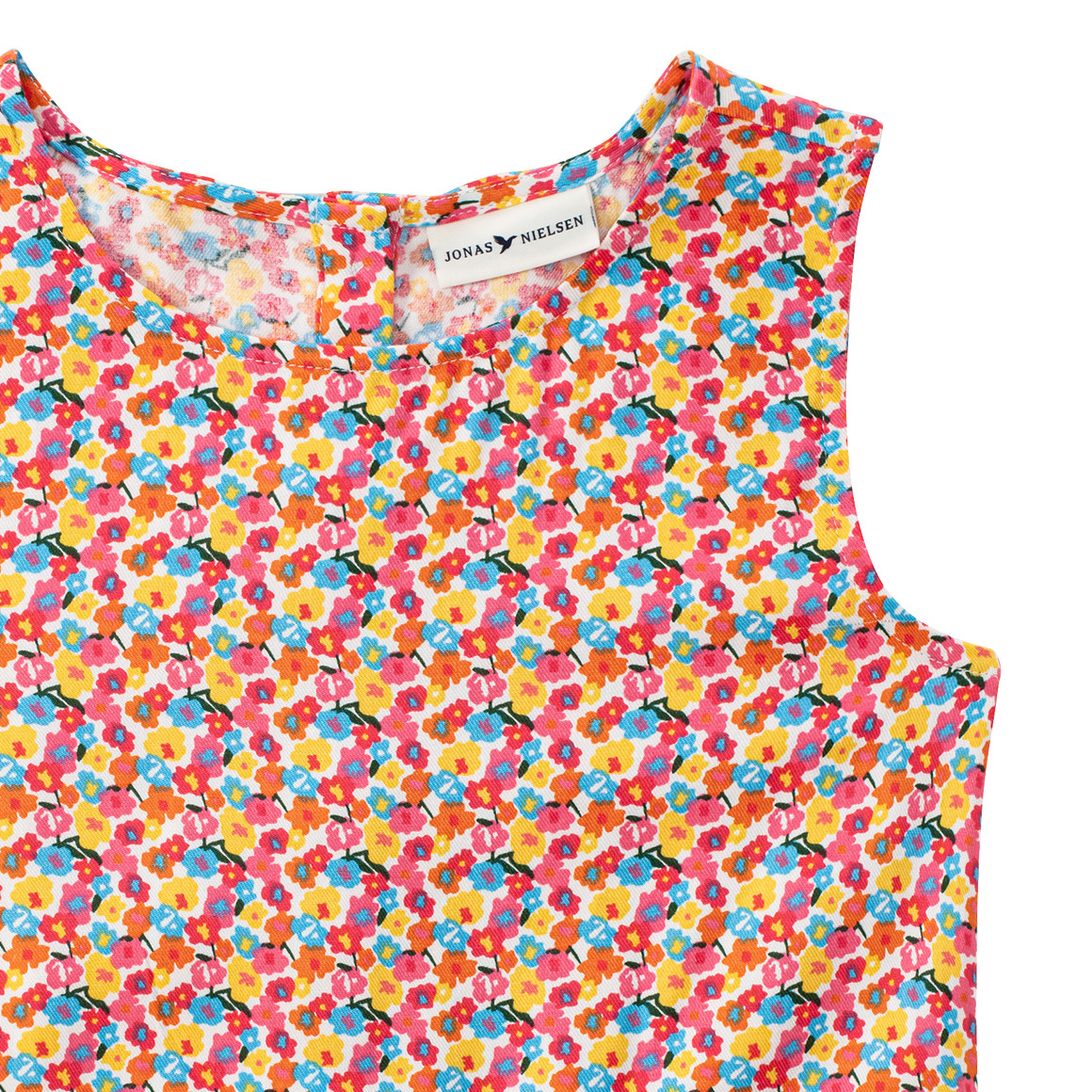 Jonas Nielsen Mädchen Top mit Blumen-Allover pink / orange / gelb