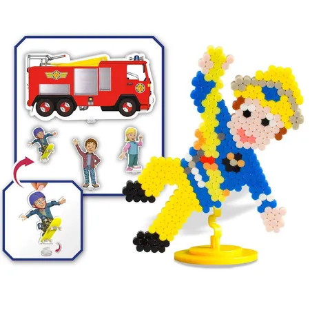 Craze Splash Beadys Feuerwehrmann Sam Fun Set, mit Perlen und Zubehör