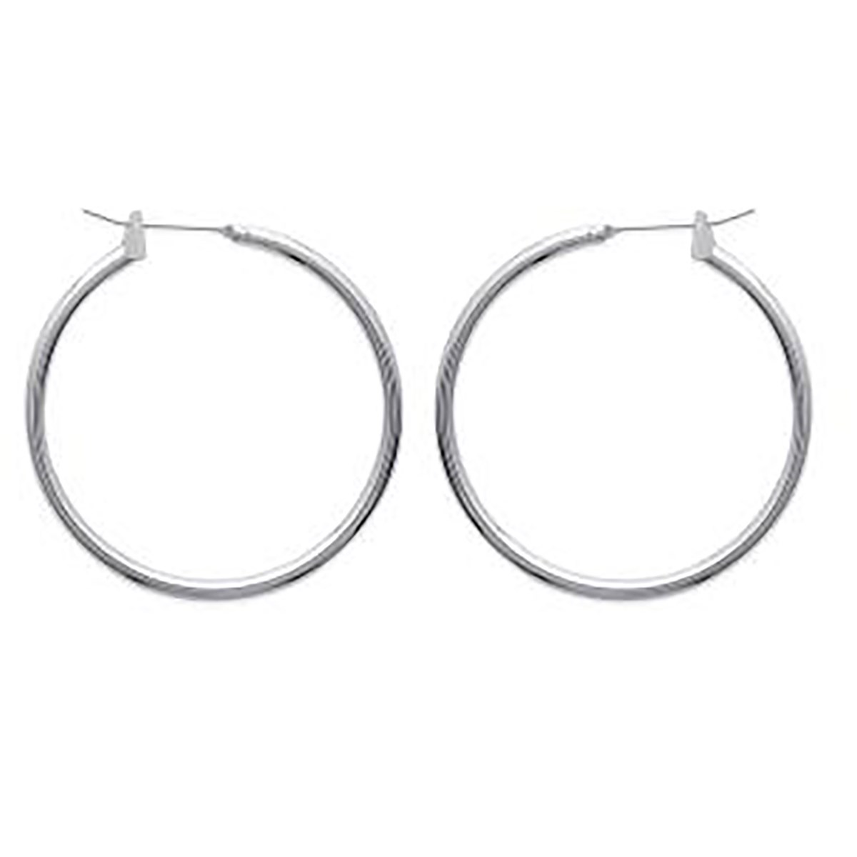 Créoles Brillaxis argent 30mm