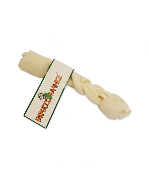 Farm Food Rawhide Dental Braided Stick Rund - Hondensnacks