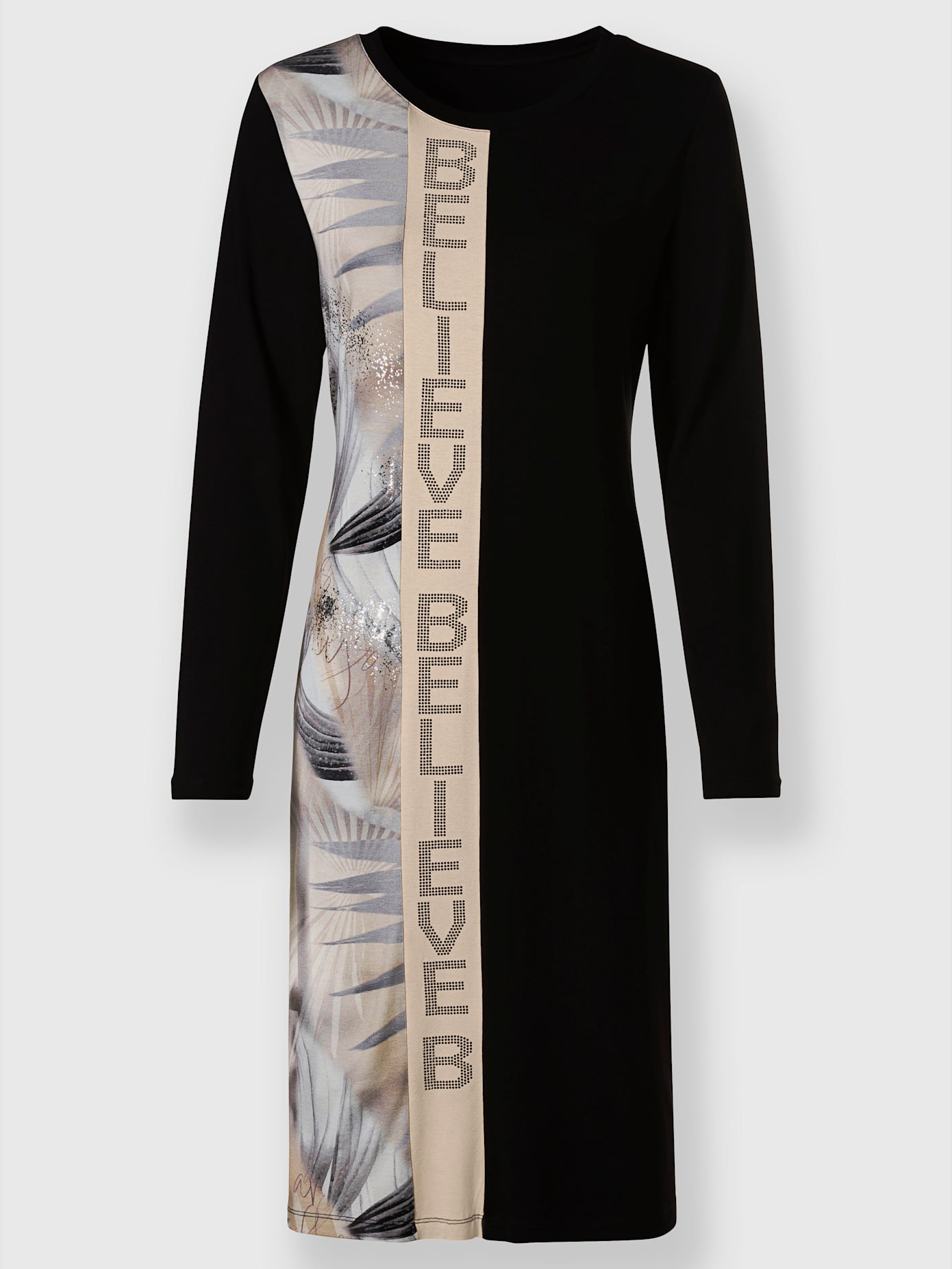 Robe en jersey motif imprimé exclusif devant