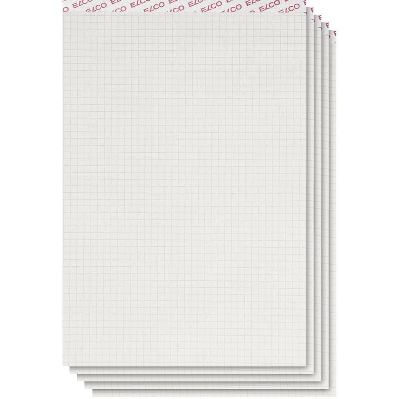 Elco Office Notizblock recycling, 5 Stück, A4, kariert 4 mm