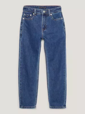 Calça jeans reta de arquivo