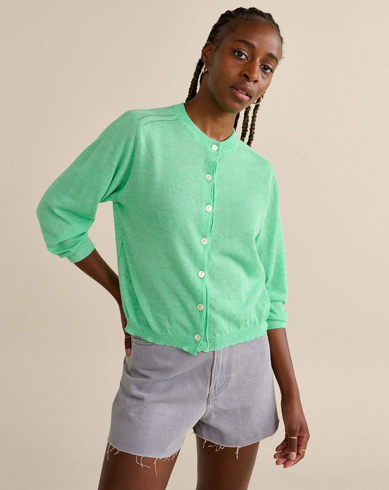 Bellerose Cardigan en Lin mélangé Neeta spring