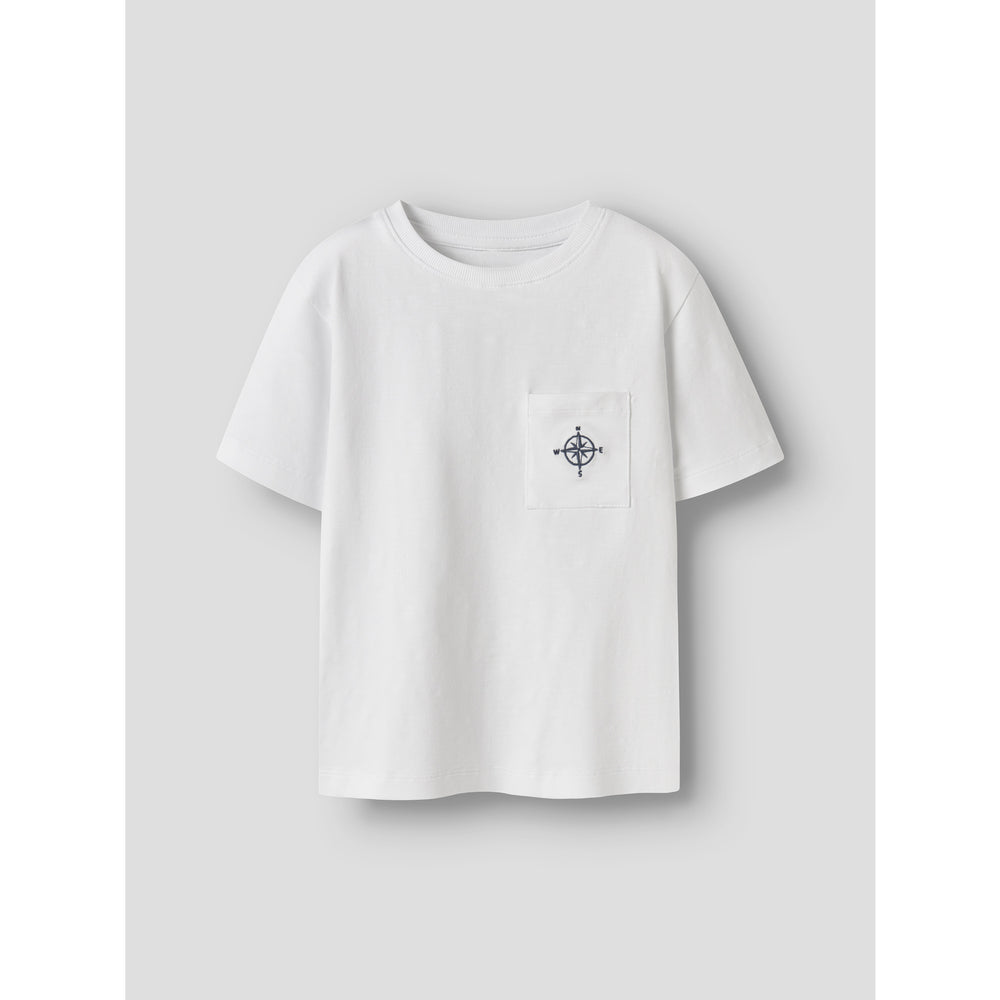 Køb Name It Bright White Nmmheath Ss Nreg Top