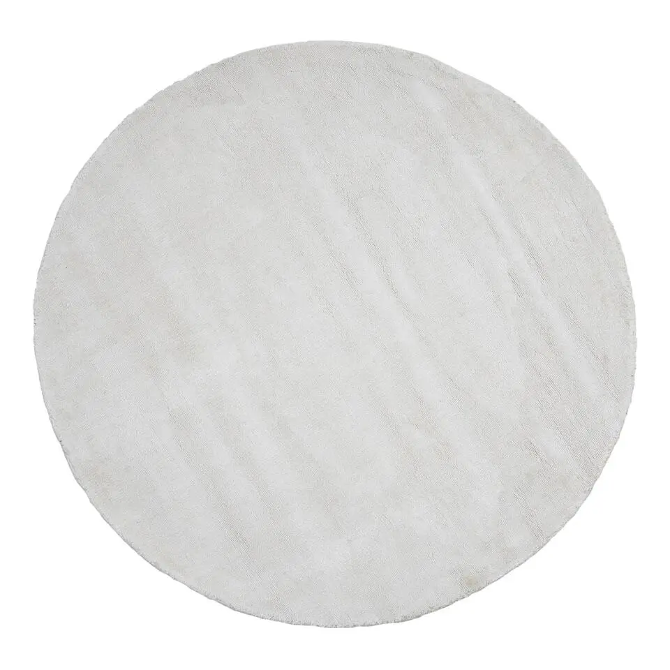 Dutch Lifestyle - Viscose - Vloerkleed - 115cm rond - Beige