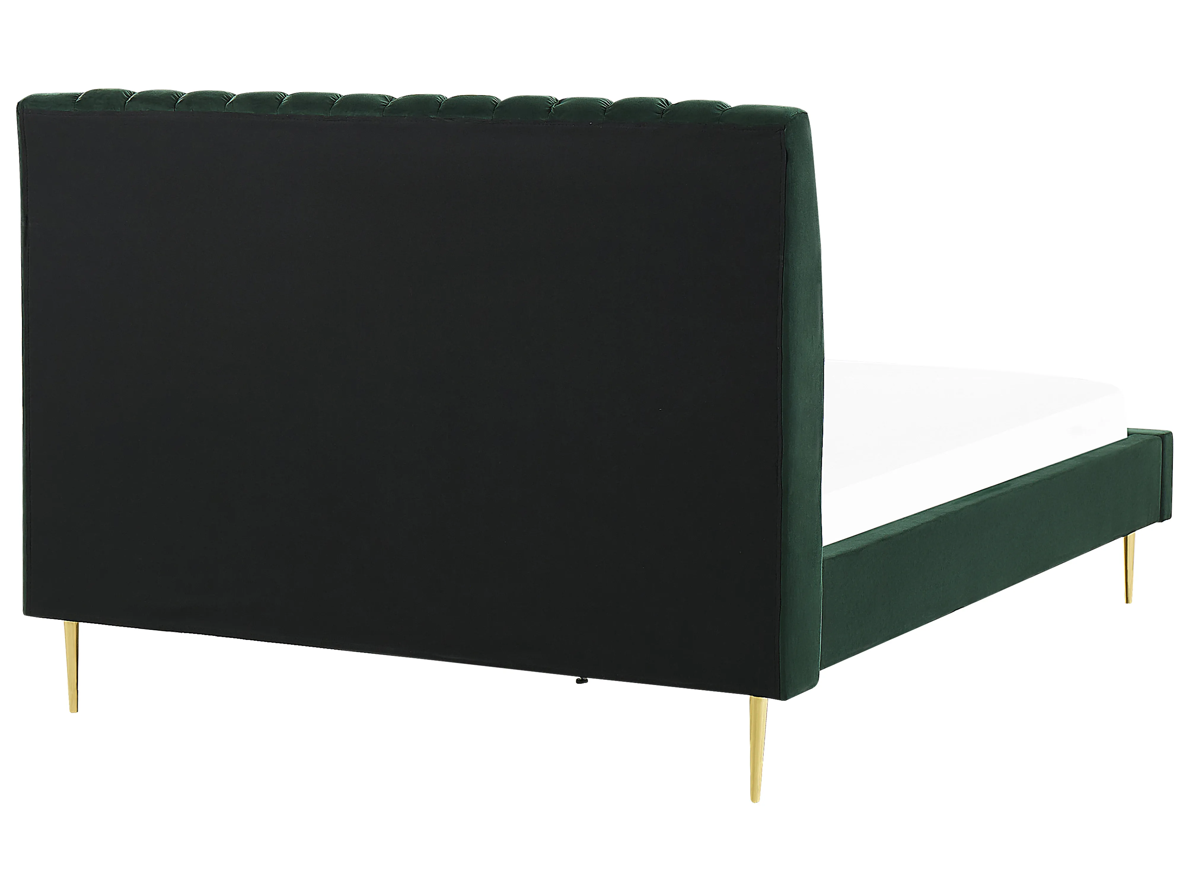 Bed Fluweel MARVILLE 140 x 200 cm Smaragdgroen