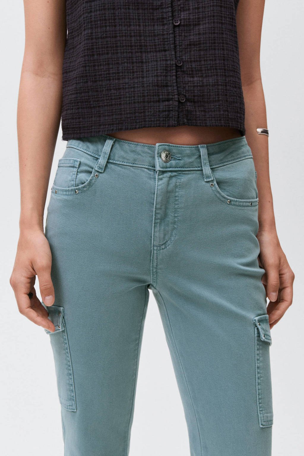 MANGO TEEN flared jeans blauw