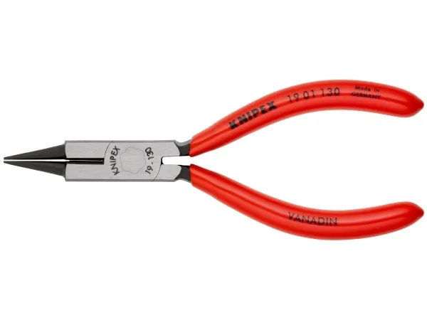 Knipex 19 01 130, Cirkeltænger, 2 mm, Stødbestandig, Dielektrisk, Krom-vanadium-stål, Plast, Rød