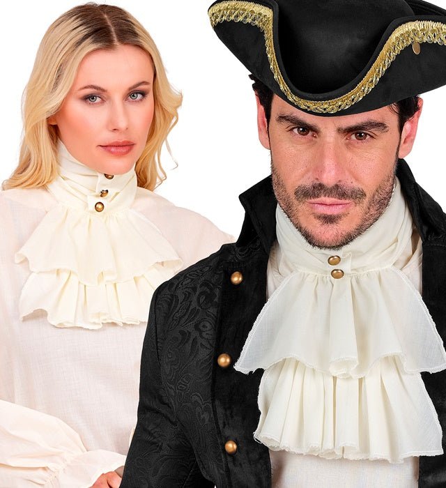 Wit Beige Jabot