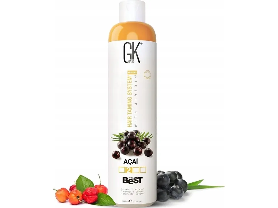 GK HAIR (Global Keratin) Global Keratin, The Best Acai, Hair Cream Treatment, For Smoothening, 1000 ml For Women