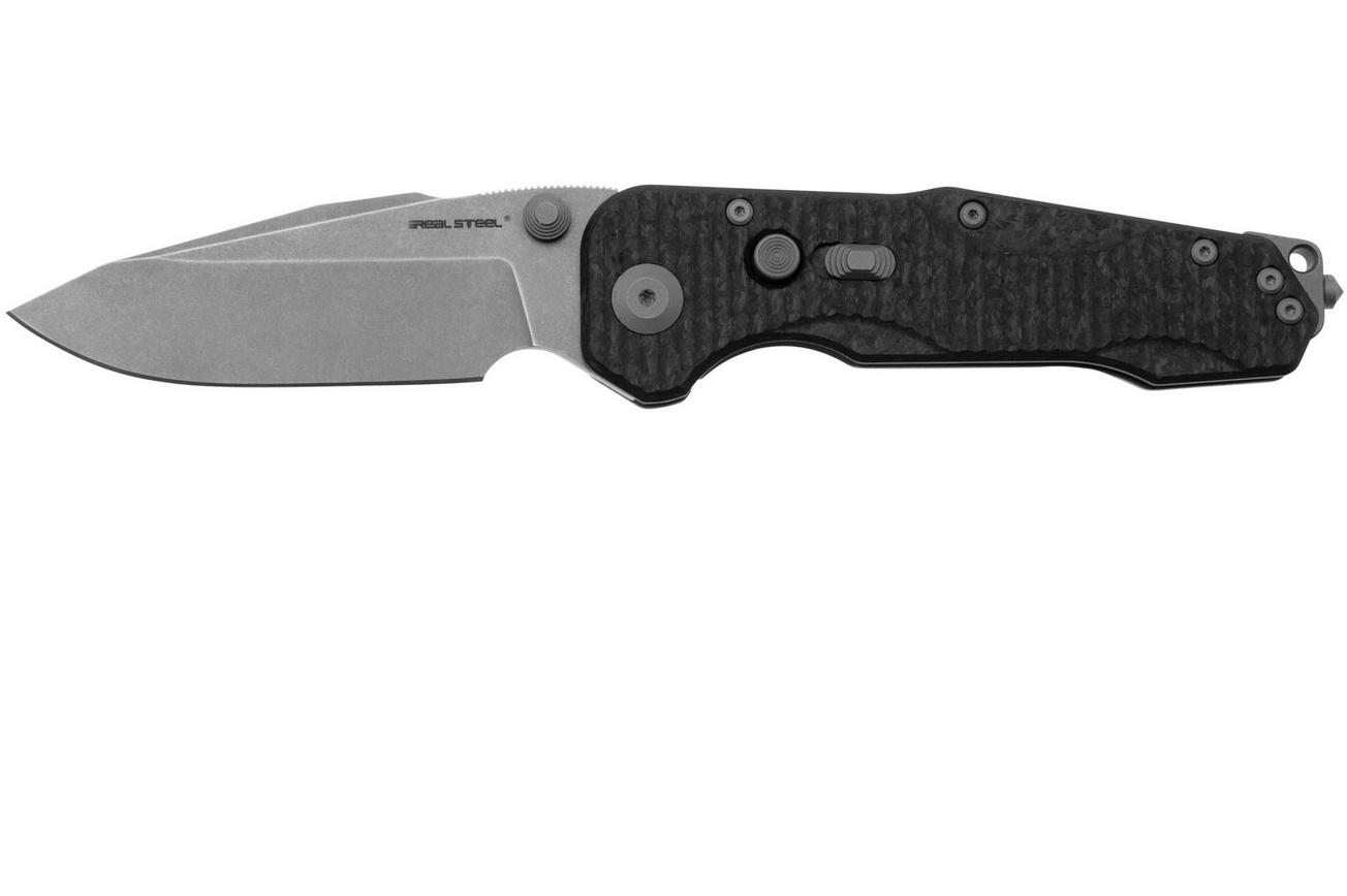 Real Steel 9913 Evolution, Carbonfiber Titanium, Droppoint, zakmes, Carson Huang design
