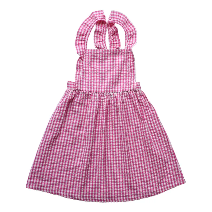 Lililotte Robe Philipinne Vichy | Rose fuschia